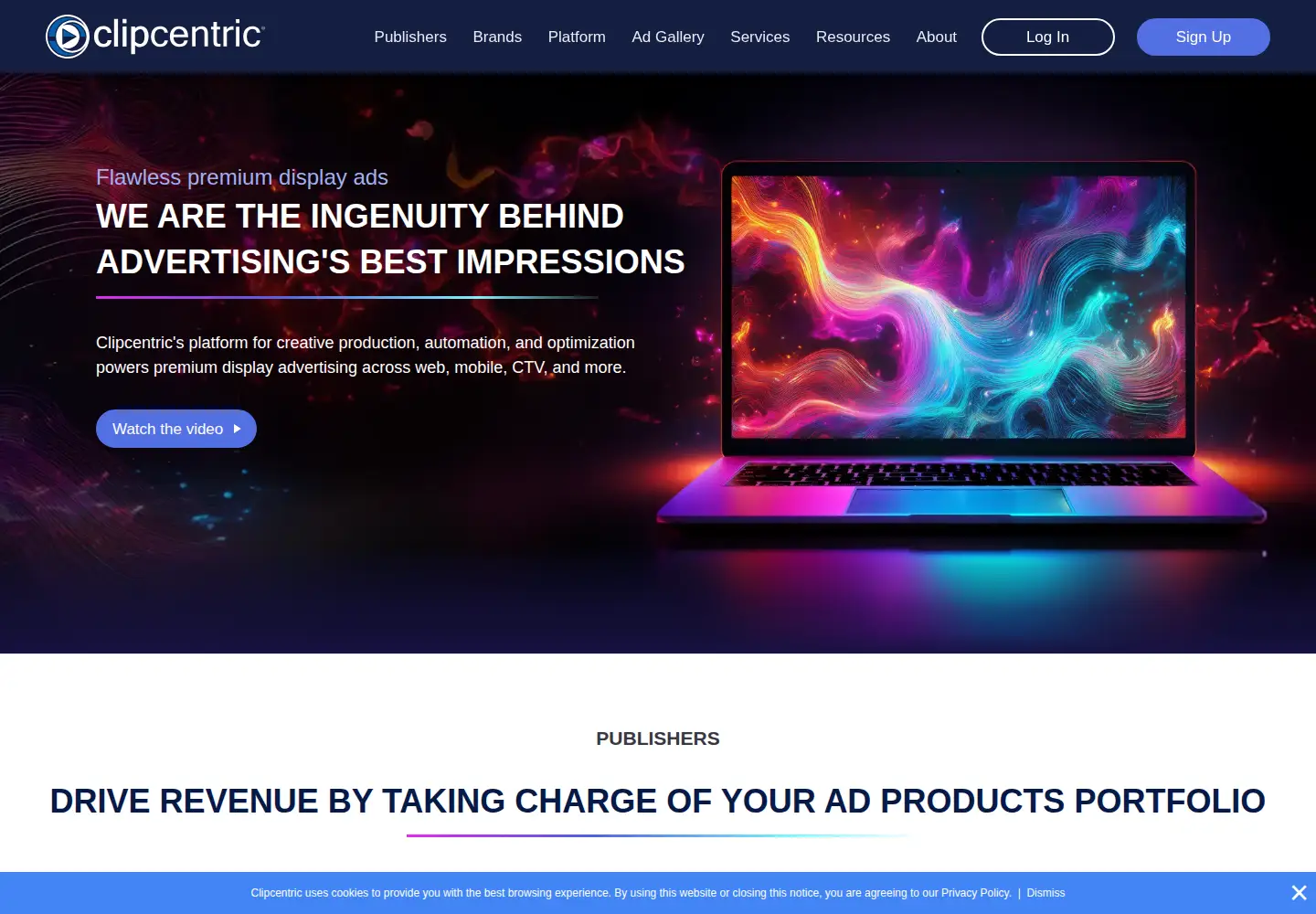 Screenshot of clipcentric.com