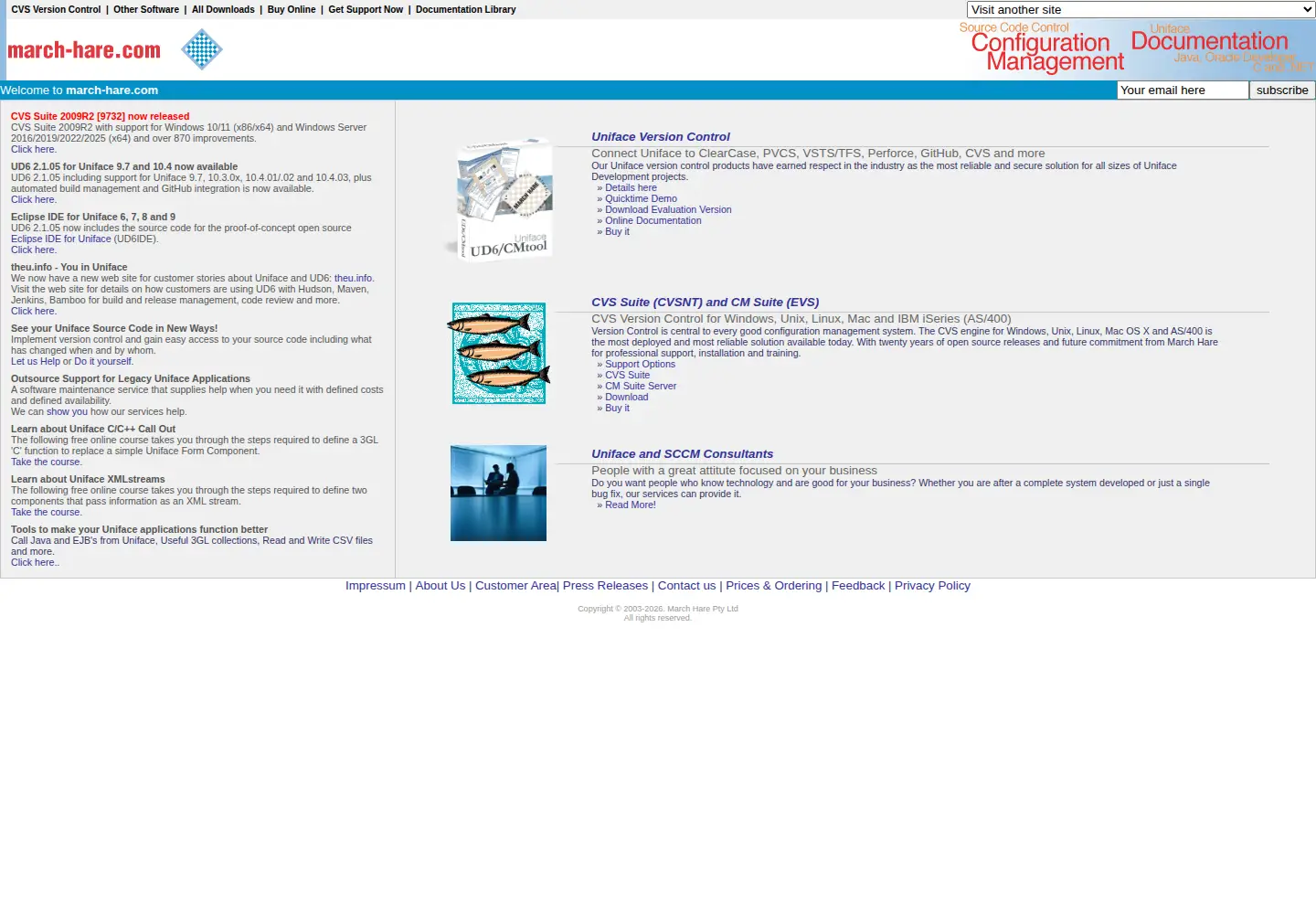 Screenshot of march-hare.com.au