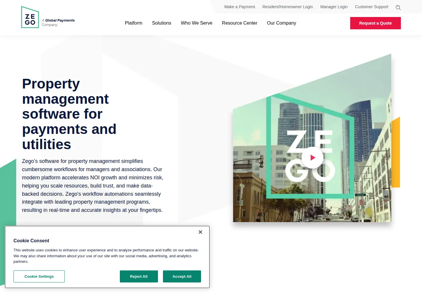 Screenshot of gozego.com