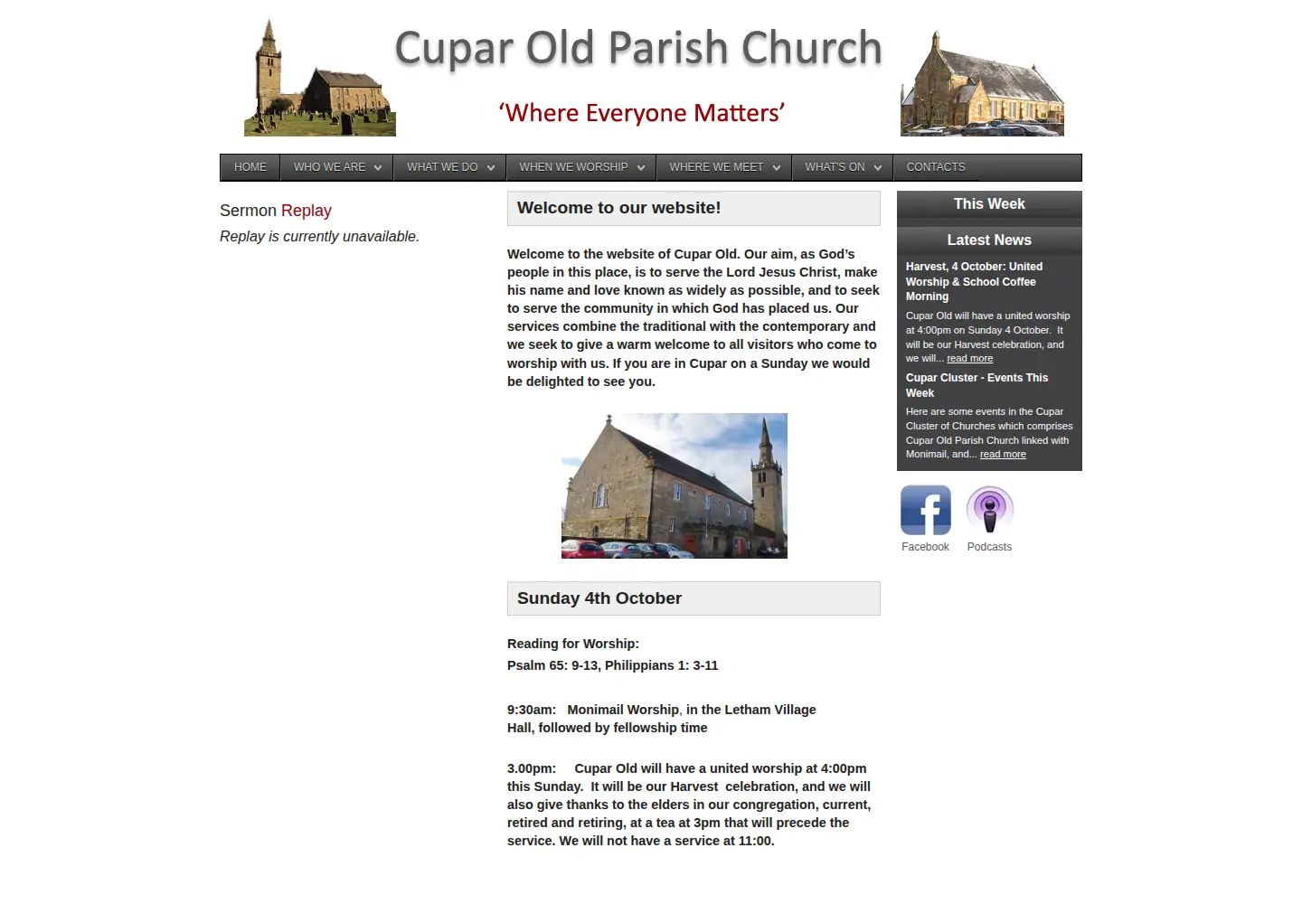 Captured homepage of cuparold.org.uk in the current scan