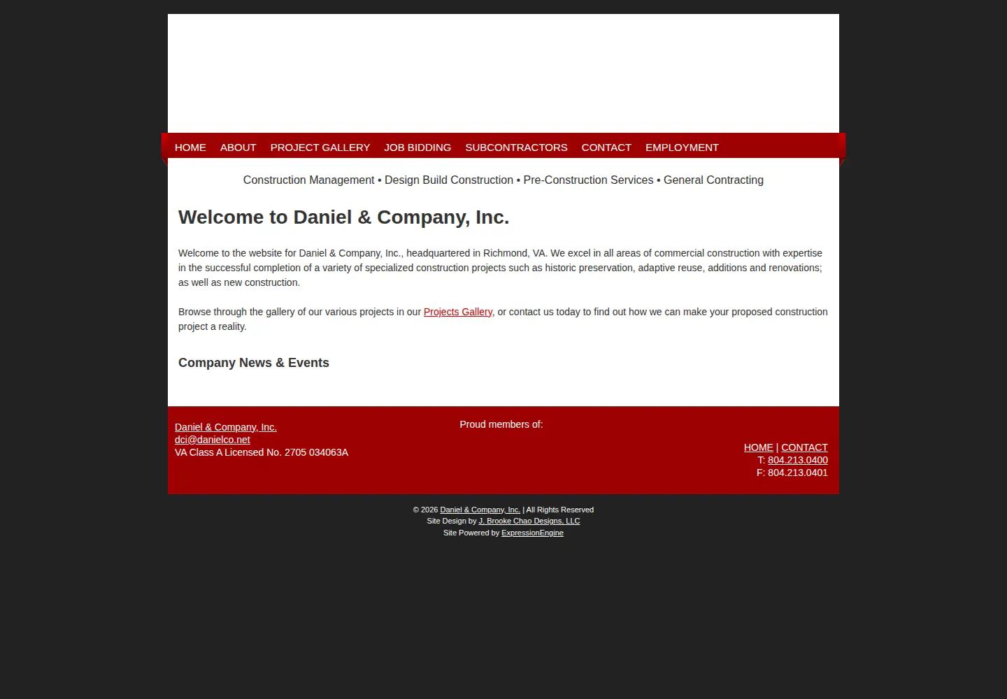Screenshot of danielco.net