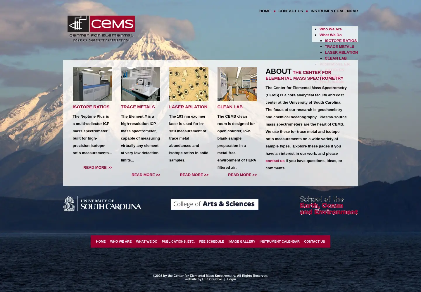 Screenshot of cems-sc.org