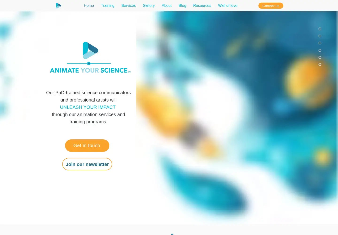 Screenshot of animateyour.science