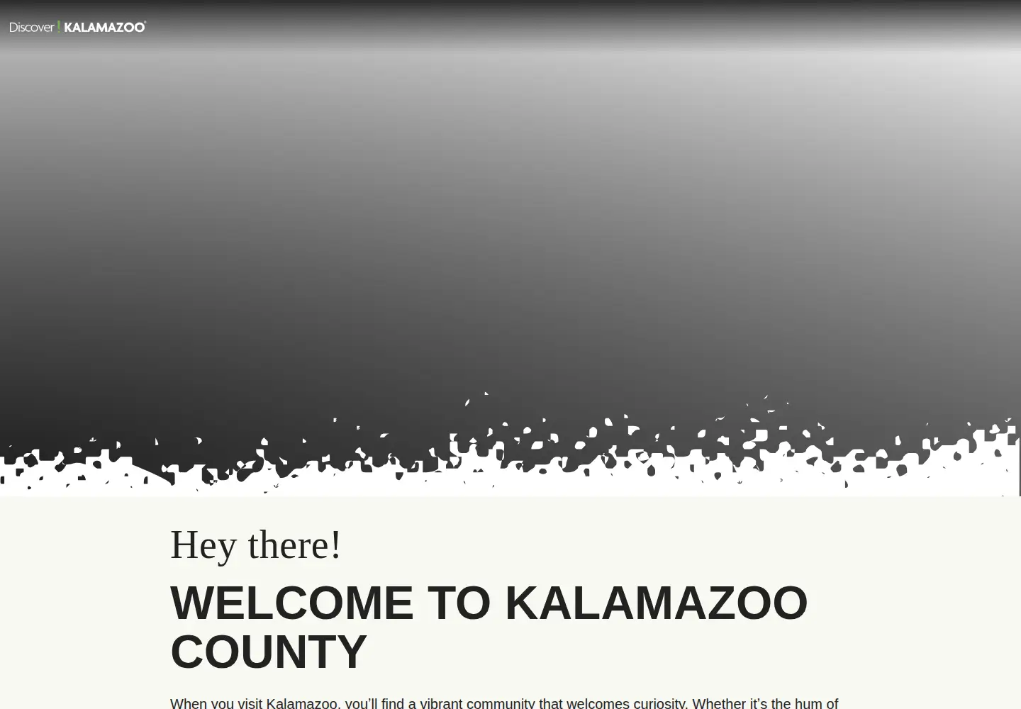 Screenshot of discoverkalamazoo.com