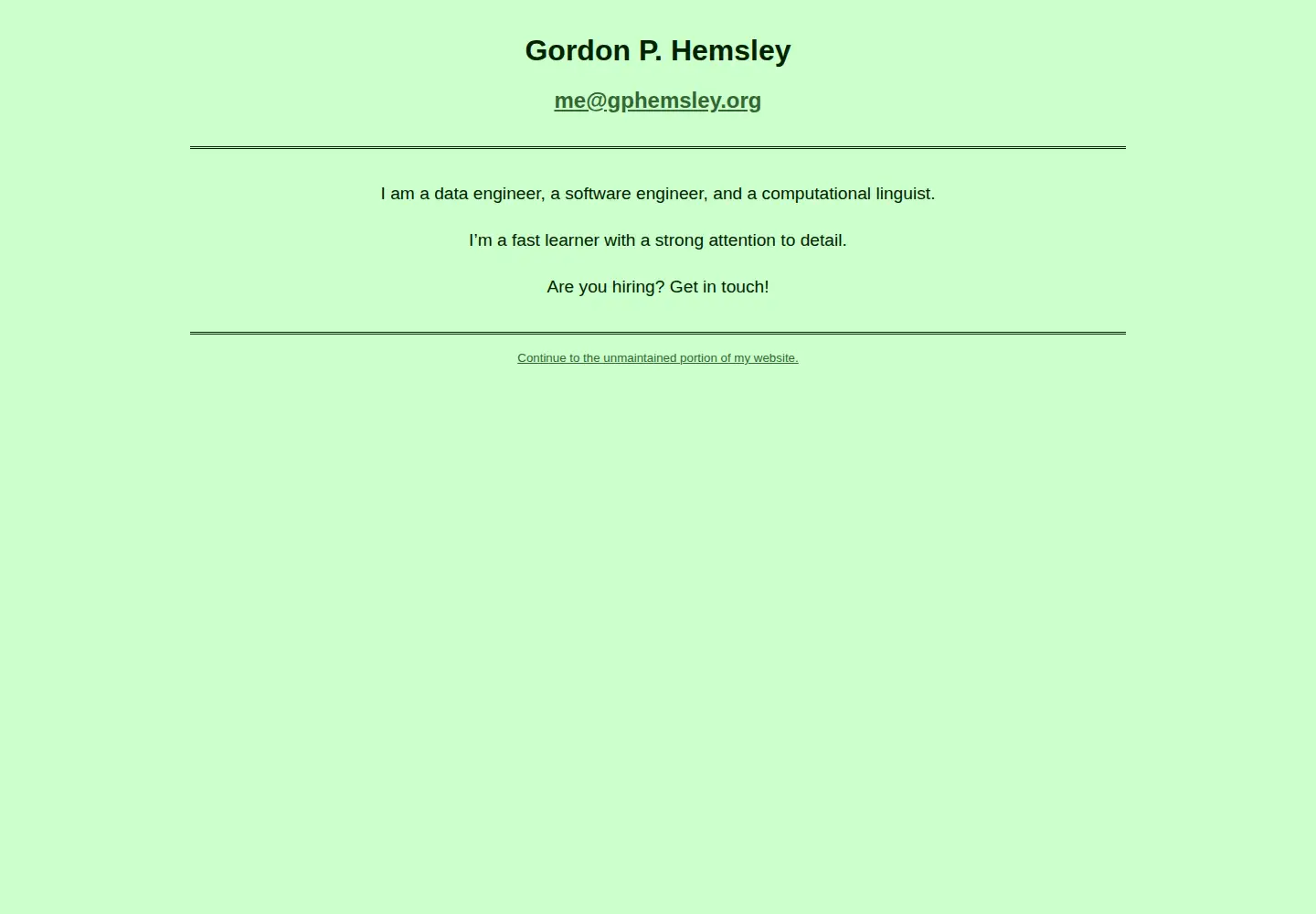 Screenshot of gphemsley.org