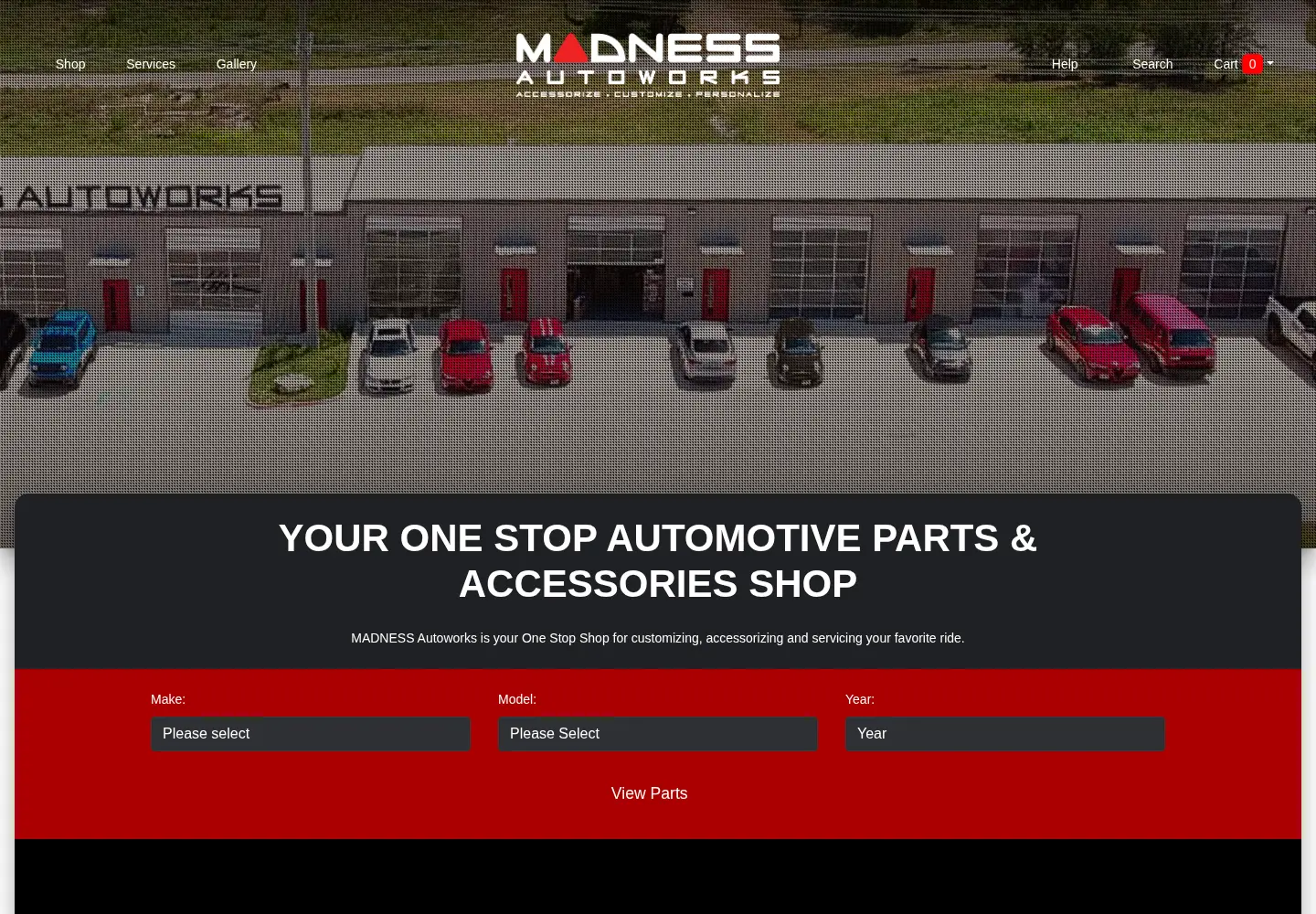 Screenshot of madnessautoworks.com