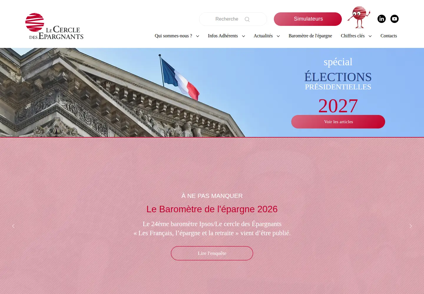 Screenshot of cercledesepargnants.com