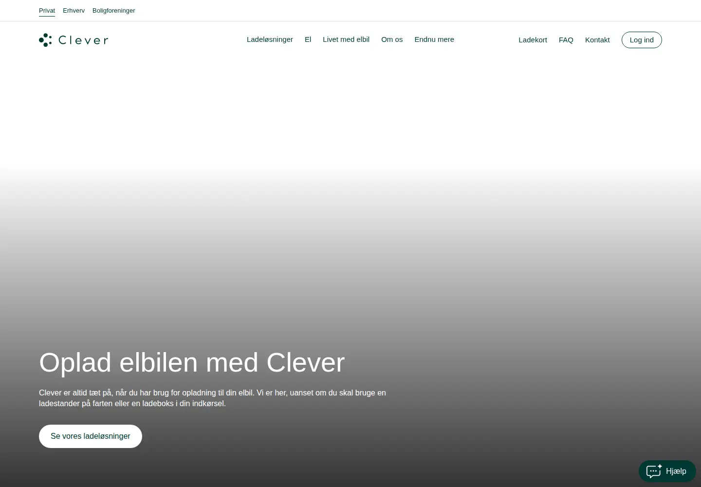Captured homepage of clever.dk in the current scan