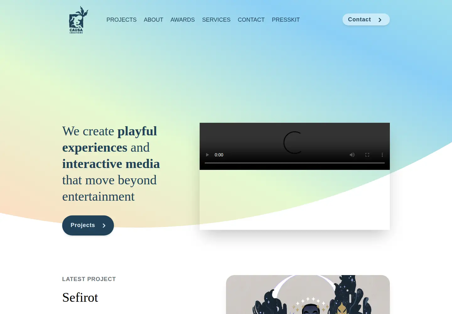 Screenshot of causacreations.net