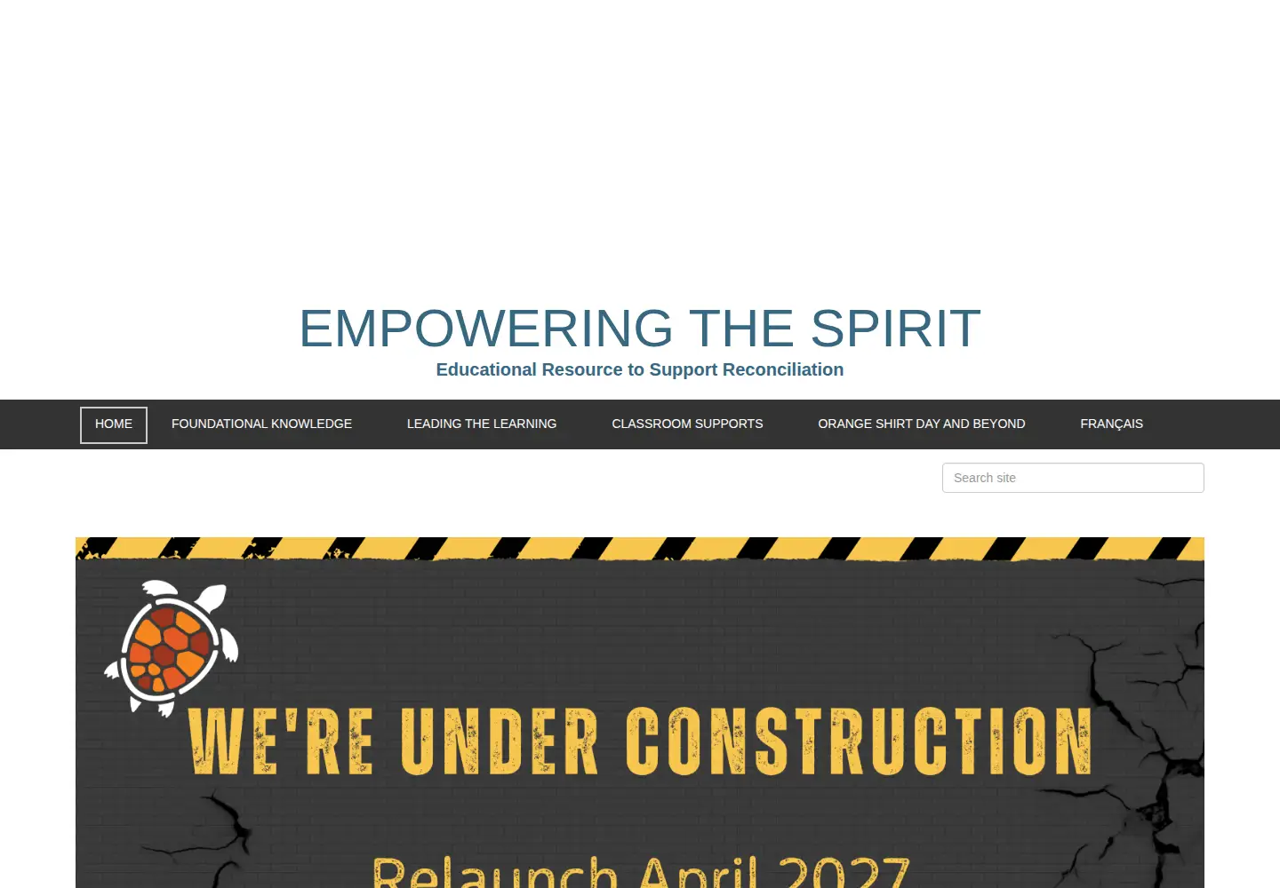 Screenshot of empoweringthespirit.ca