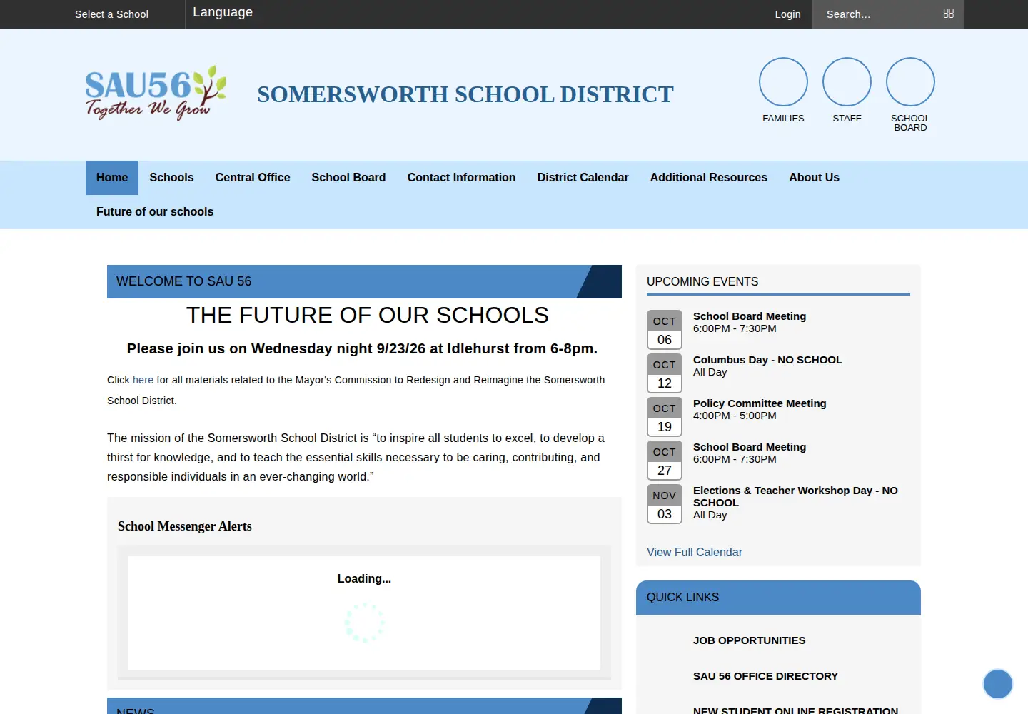 Screenshot of sau56.org