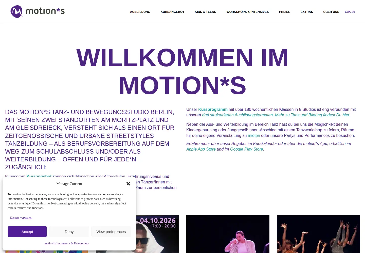 Screenshot of motionsberlin.de