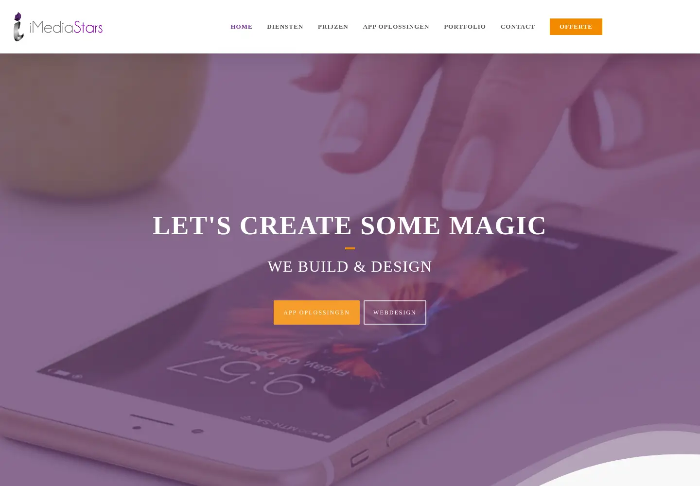 Screenshot of imediastars.nl