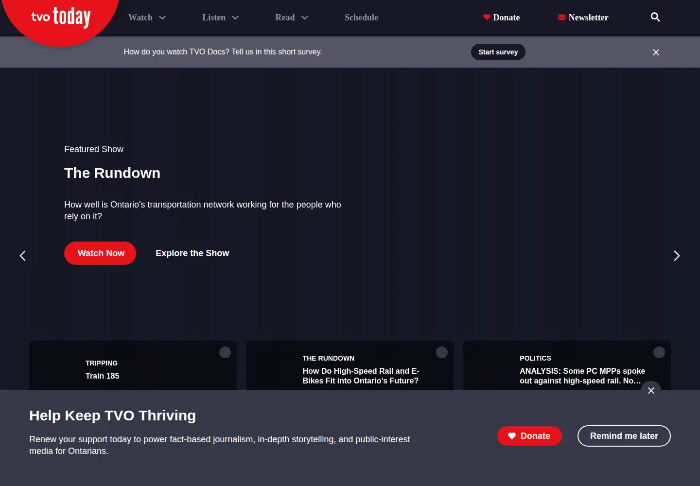 Screenshot of tvo.org