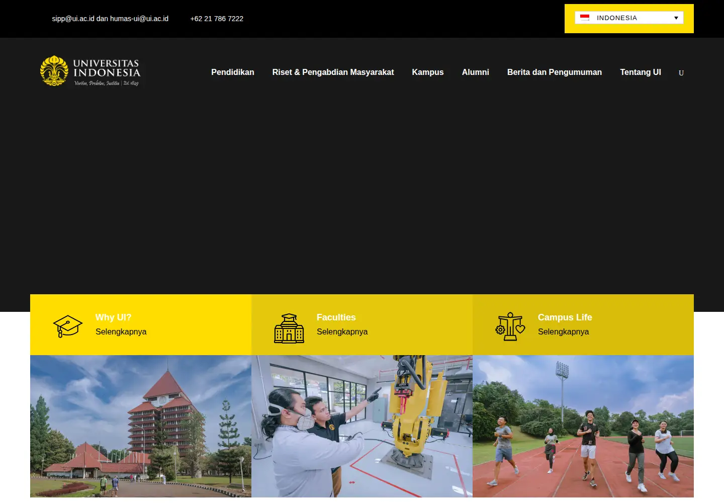 Screenshot of ui.ac.id