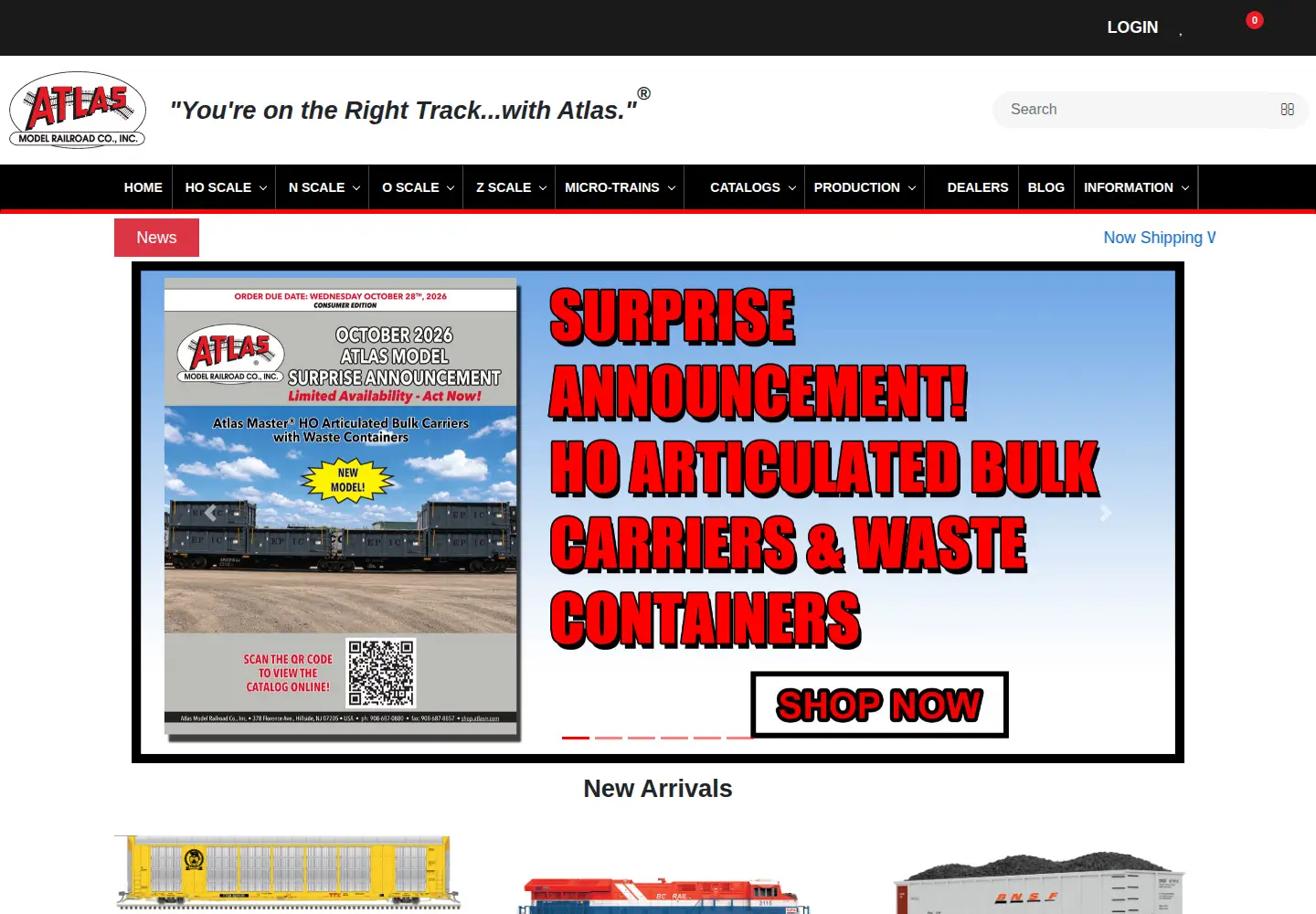 Screenshot of atlasrr.com