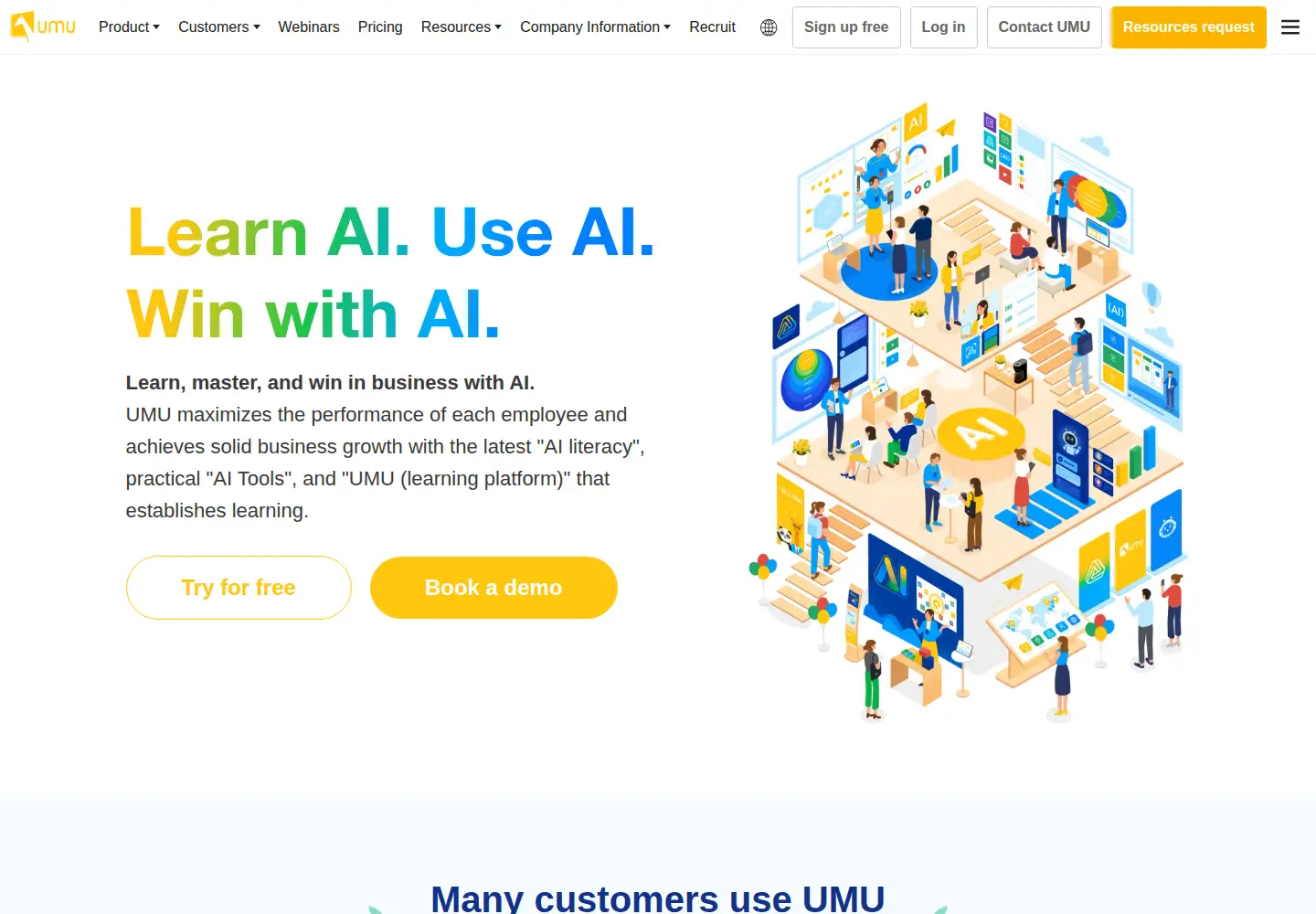Screenshot of umu.co