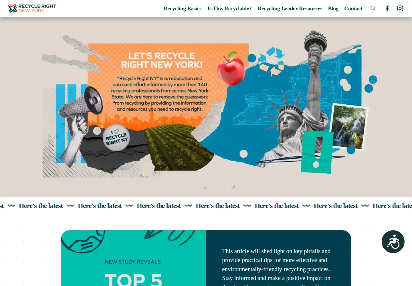 Screenshot of recyclerightny.org