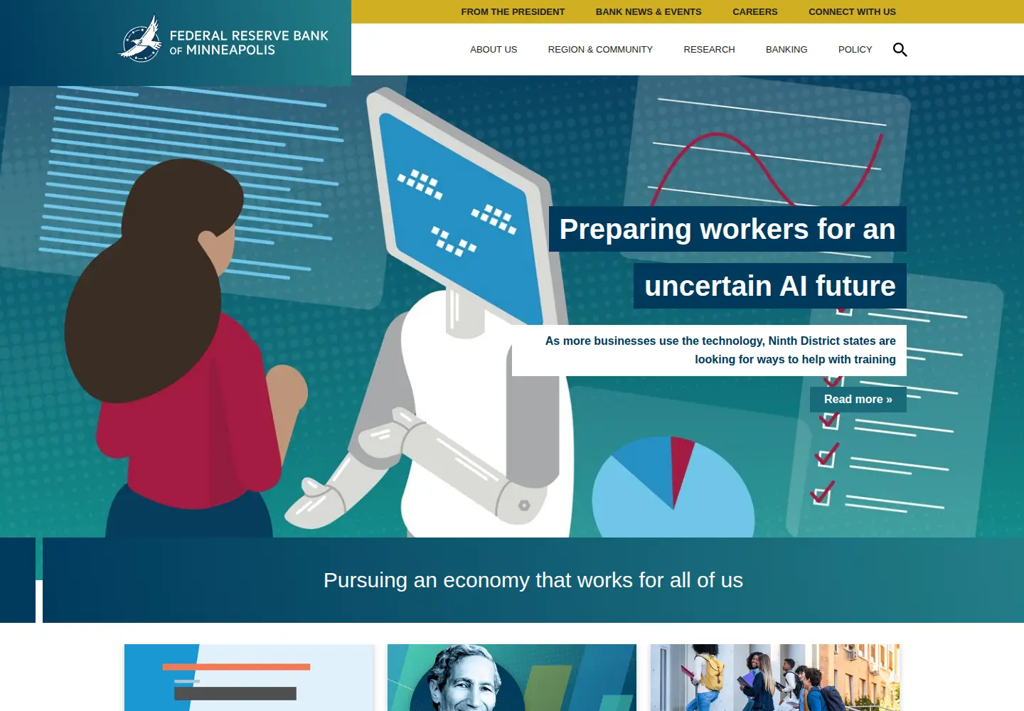 Screenshot of minneapolisfed.org