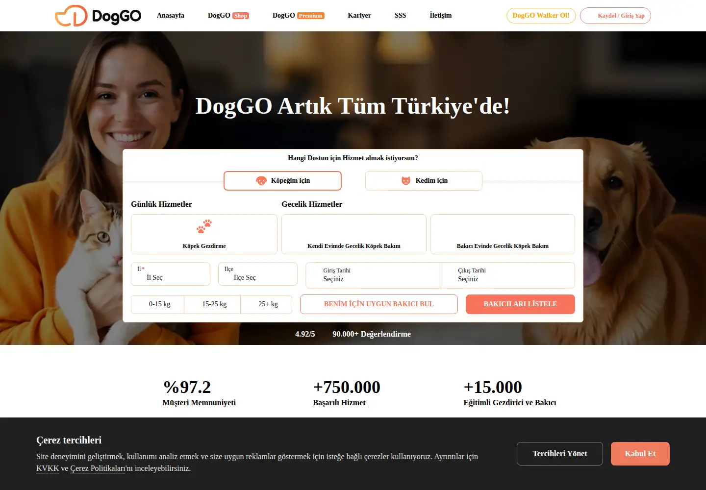 Screenshot of doggoapp.com