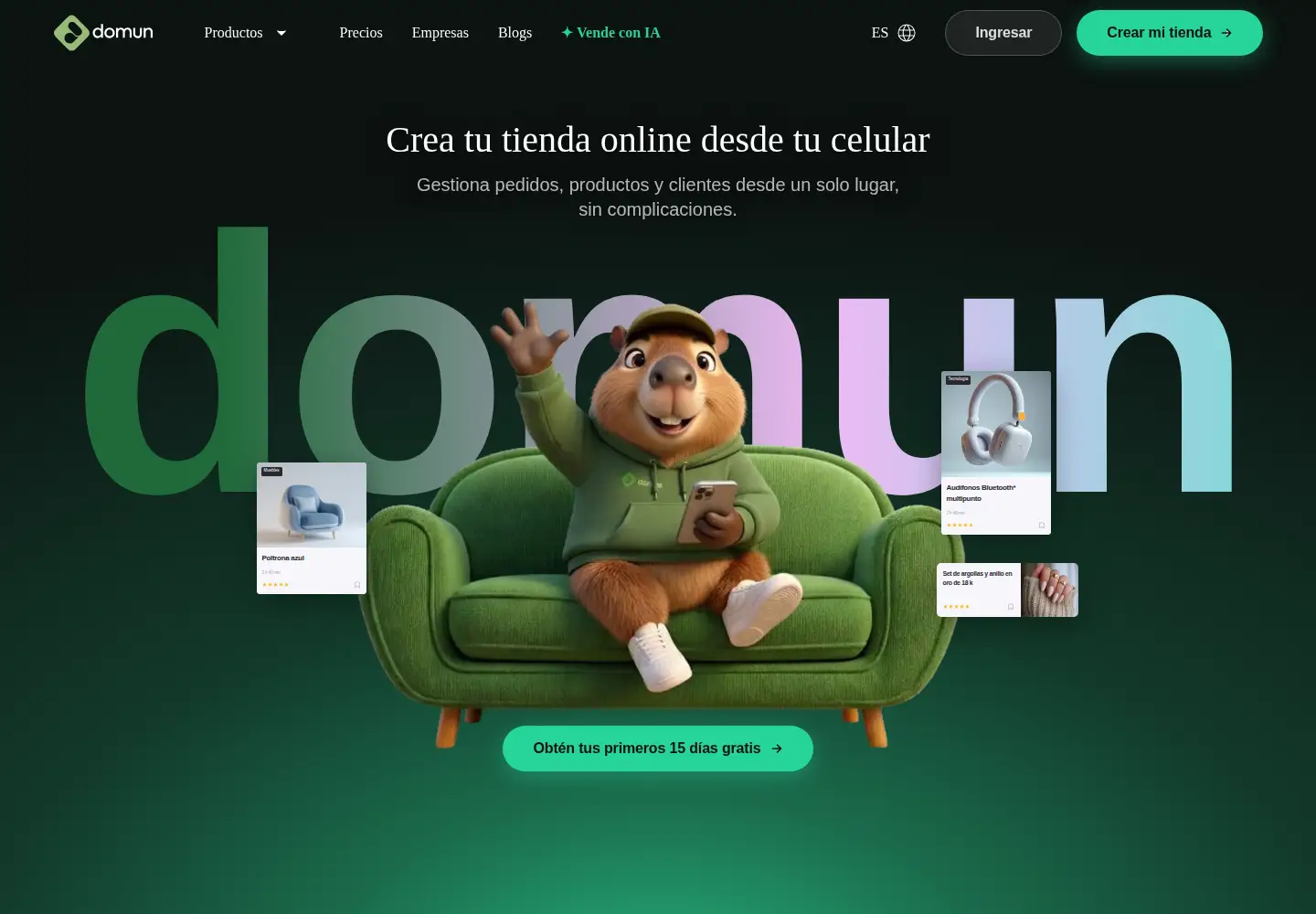 Captured homepage of domun.co in the current scan