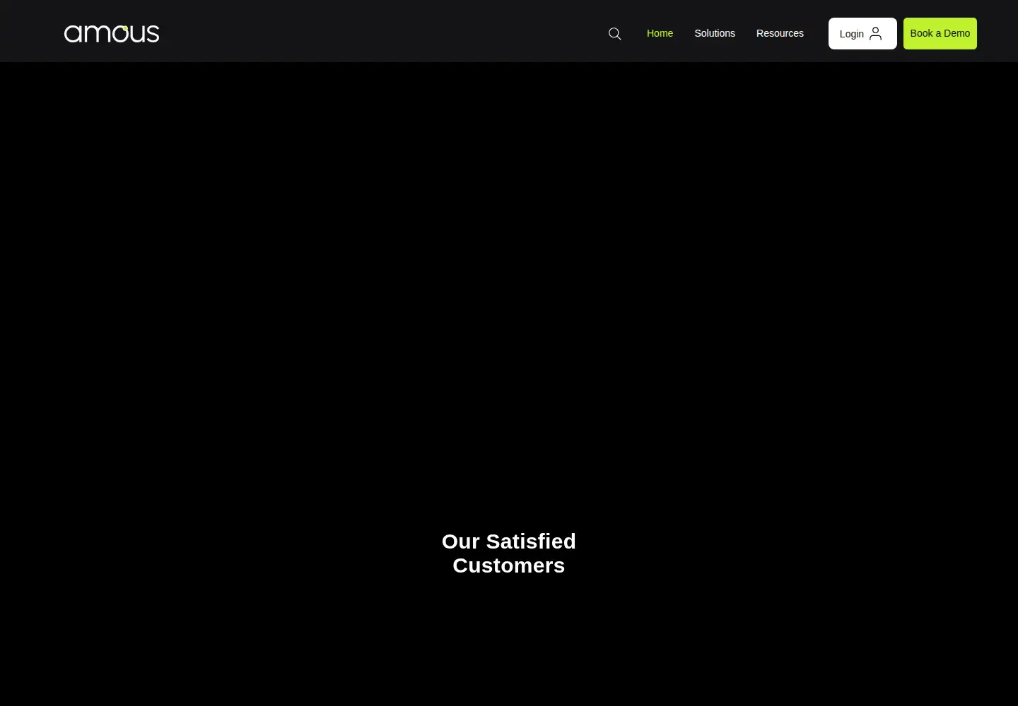 Captured homepage of amousinternational.com in the current scan