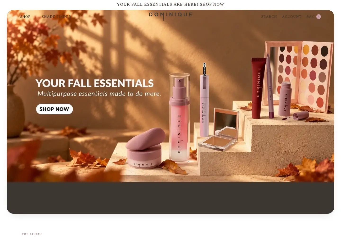 Screenshot of dominique.com