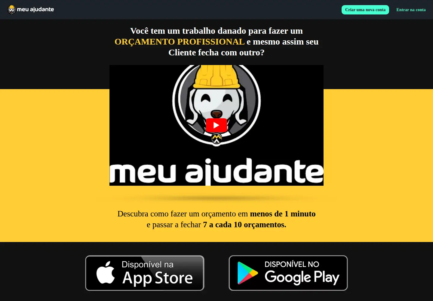 Screenshot of meuajudante.com.br