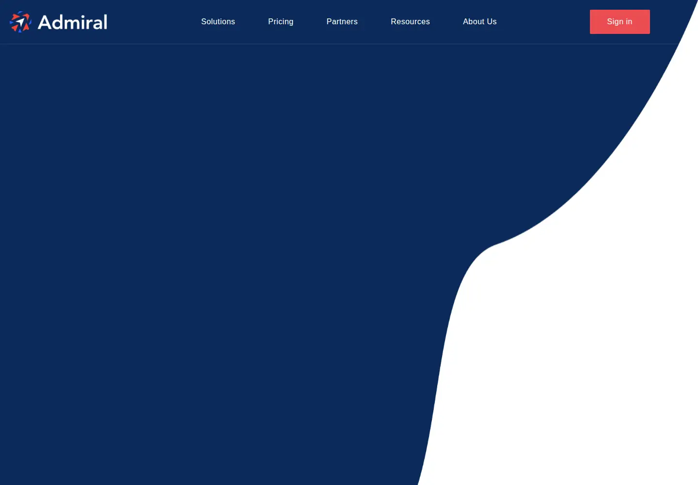 Screenshot of getadmiral.com