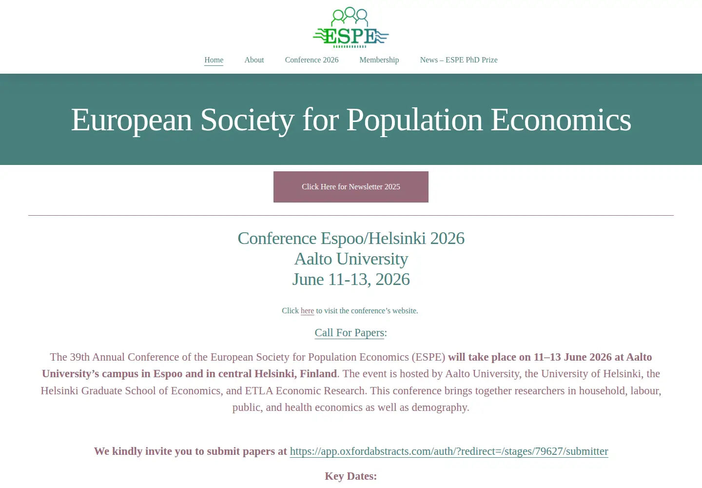 Screenshot of espe.org