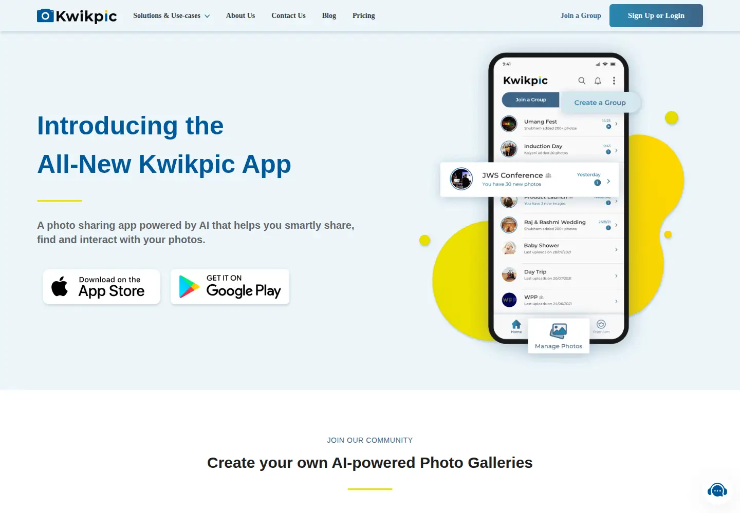 Captured homepage of kwikpic.in in the current scan