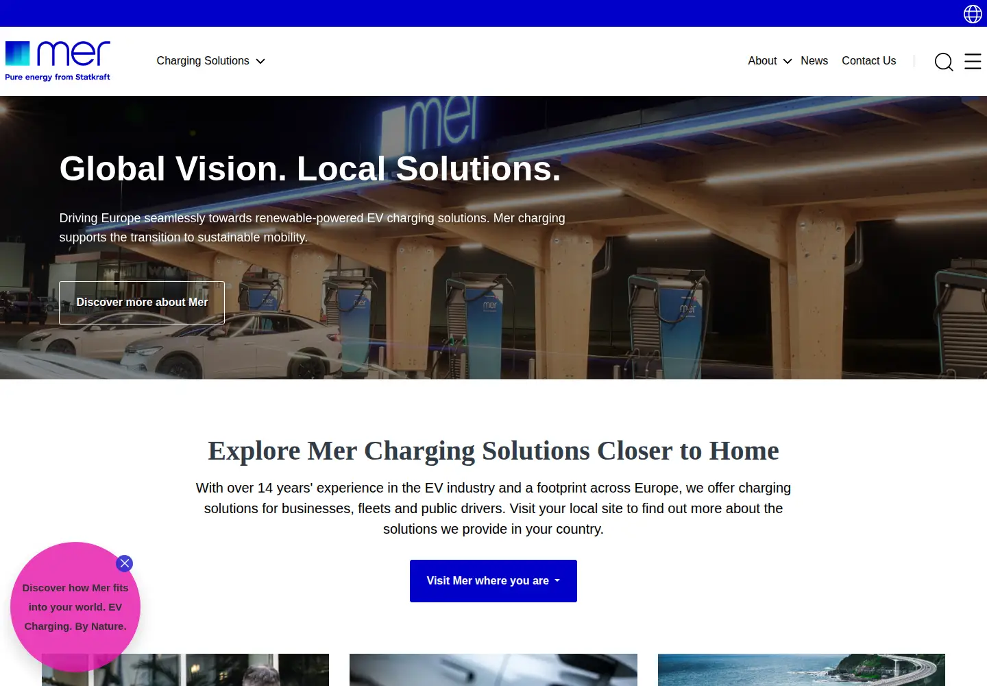 Screenshot of mer.eco