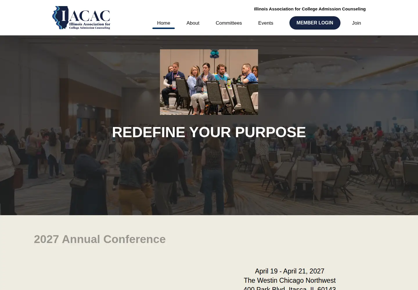 Screenshot of iacac.org