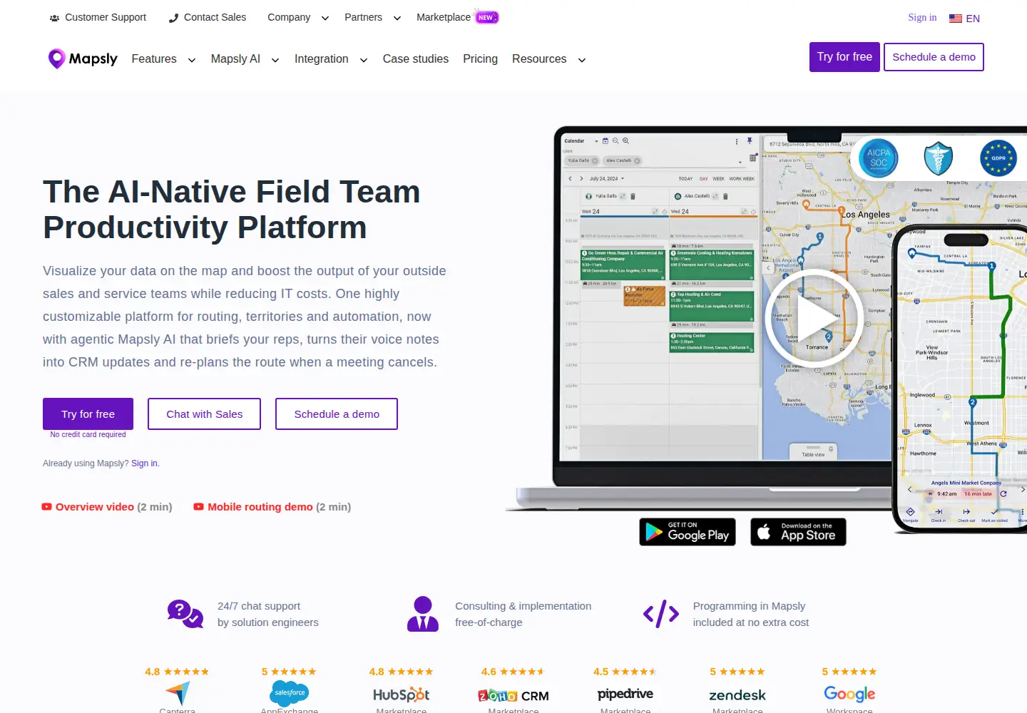 Captured homepage of mapsly.com in the current scan