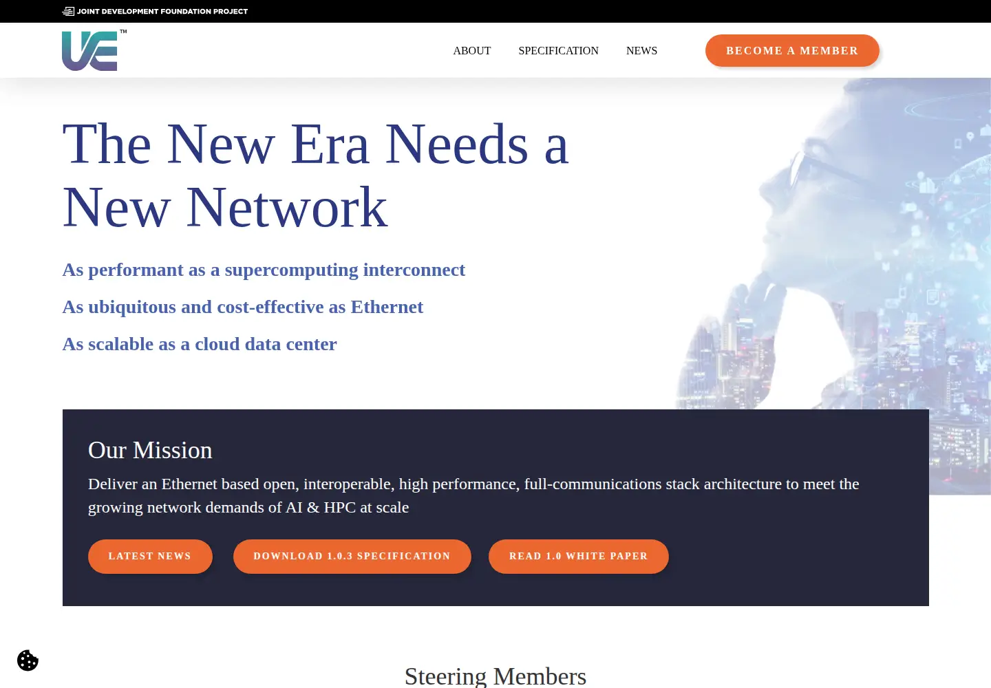 Screenshot of ultraethernet.org