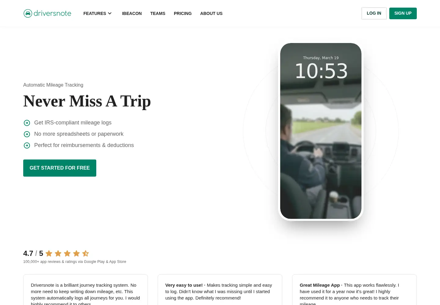Captured homepage of driversnote.com in the current scan