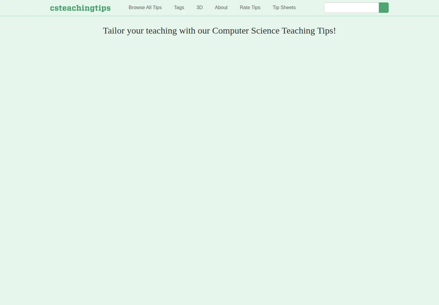 Screenshot of csteachingtips.org