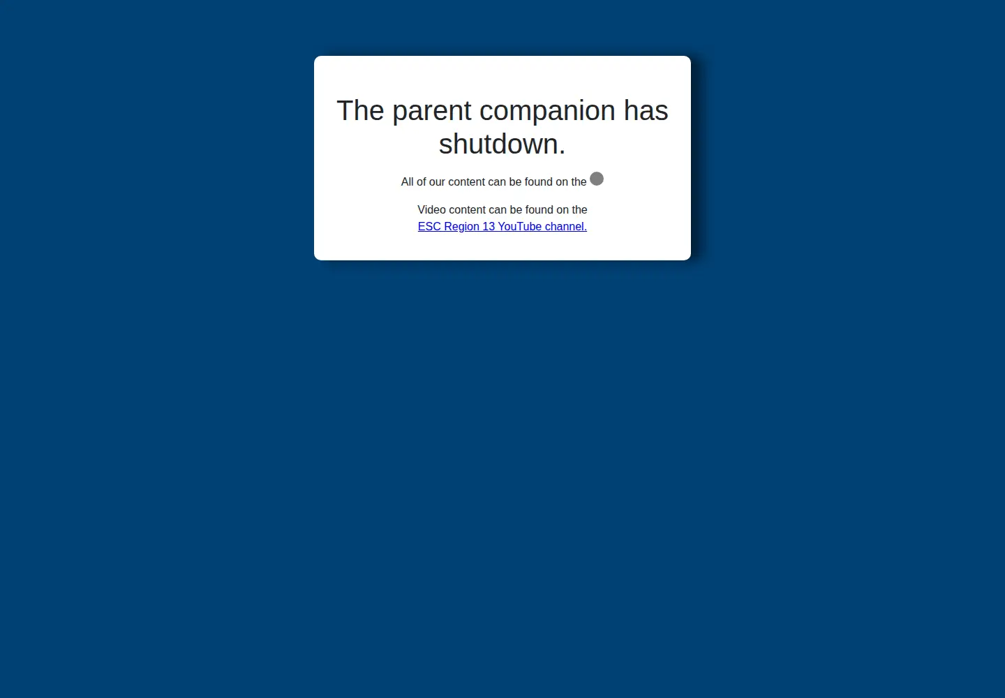 Screenshot of parentcompanion.org