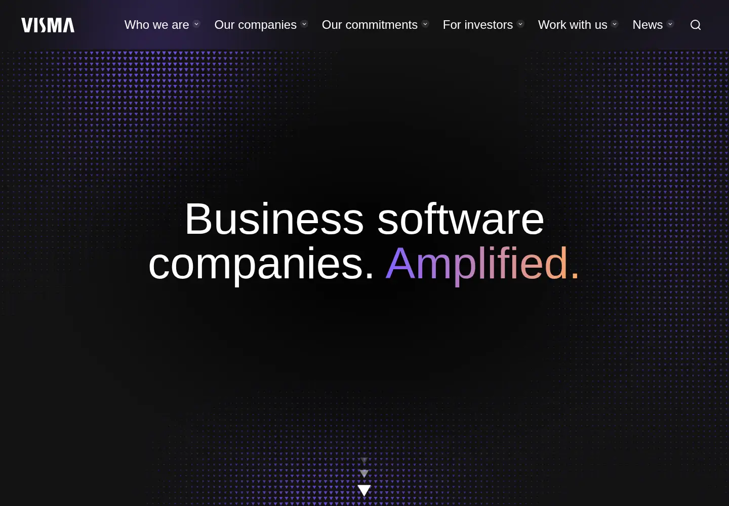 Captured homepage of visma.com in the current scan