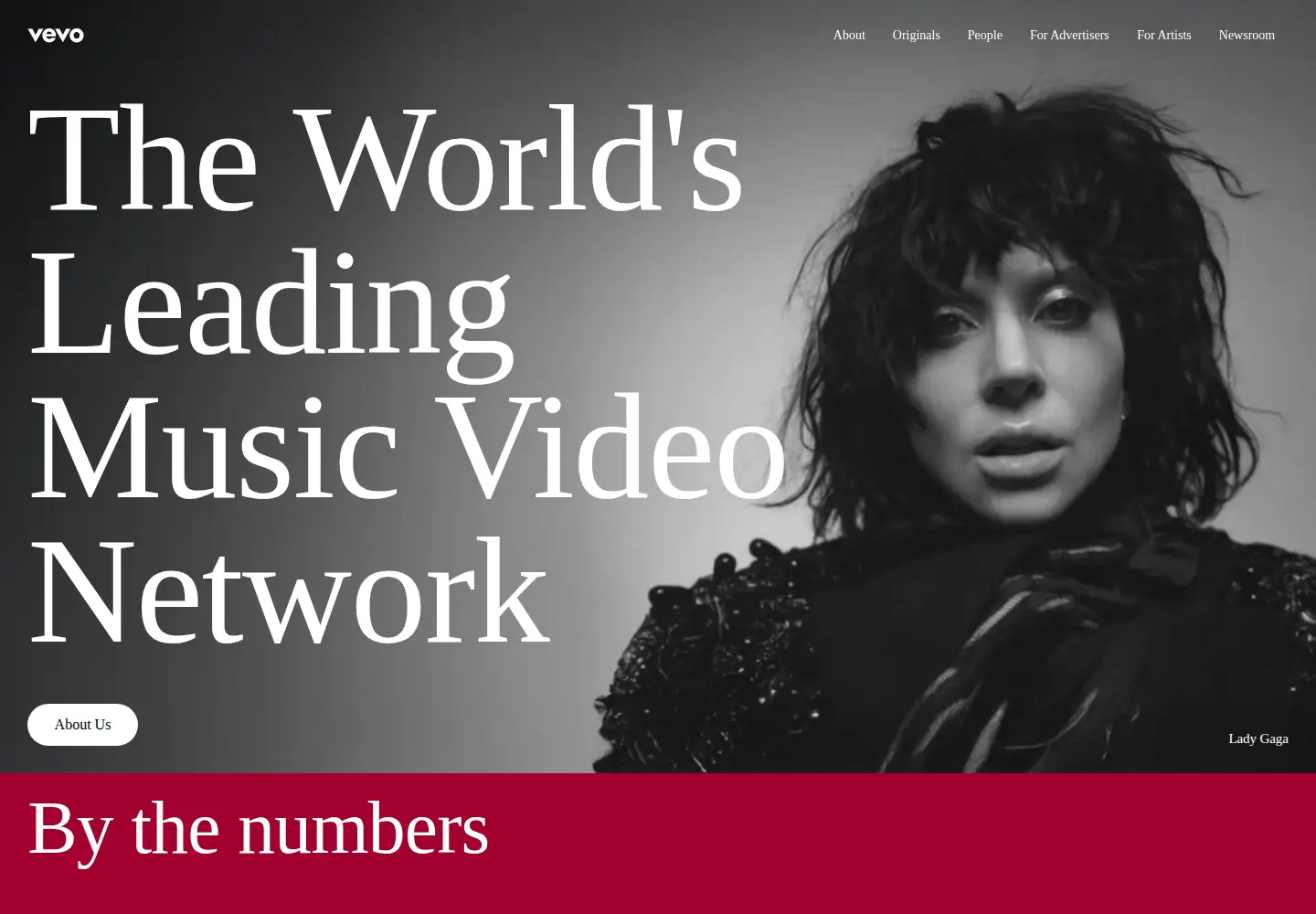 Screenshot of vevo.com