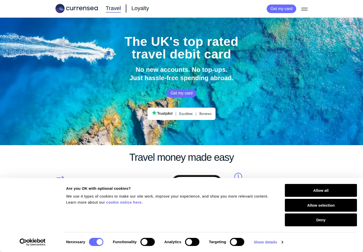 Screenshot of currensea.com