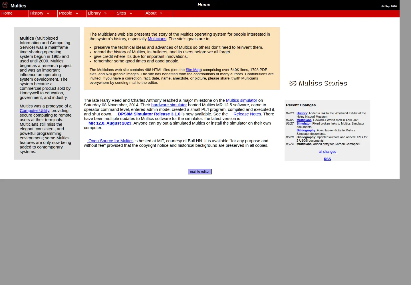 Screenshot of multicians.org