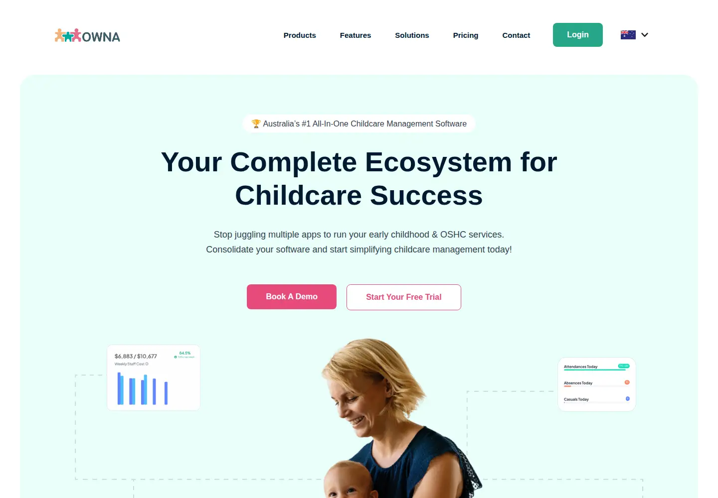 Screenshot of owna.com.au