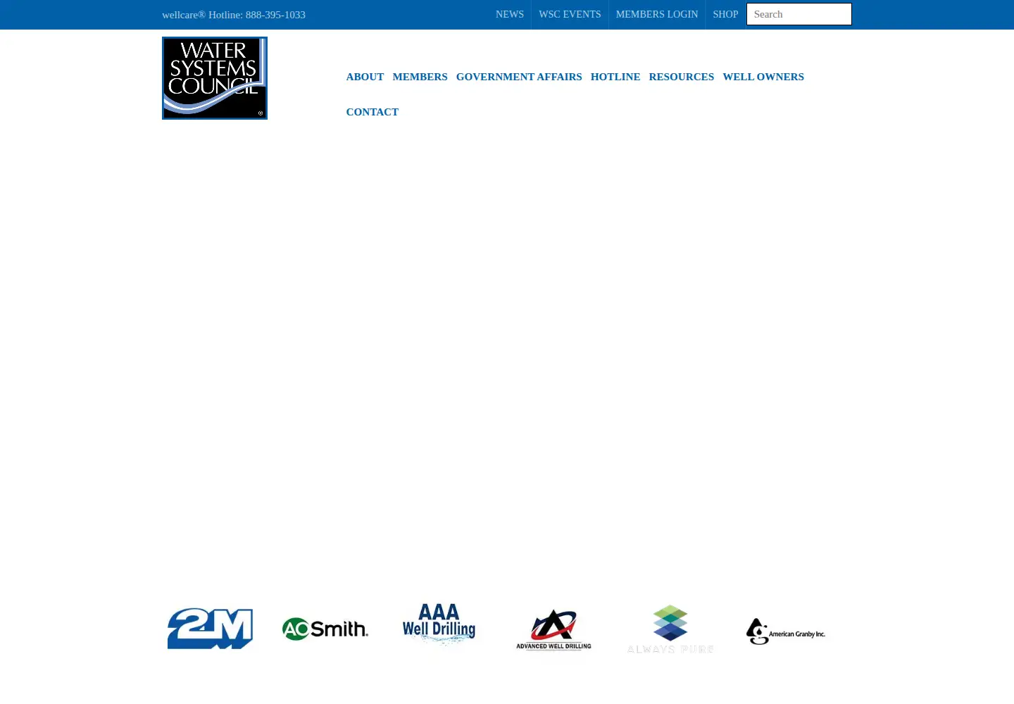 Screenshot of watersystemscouncil.org