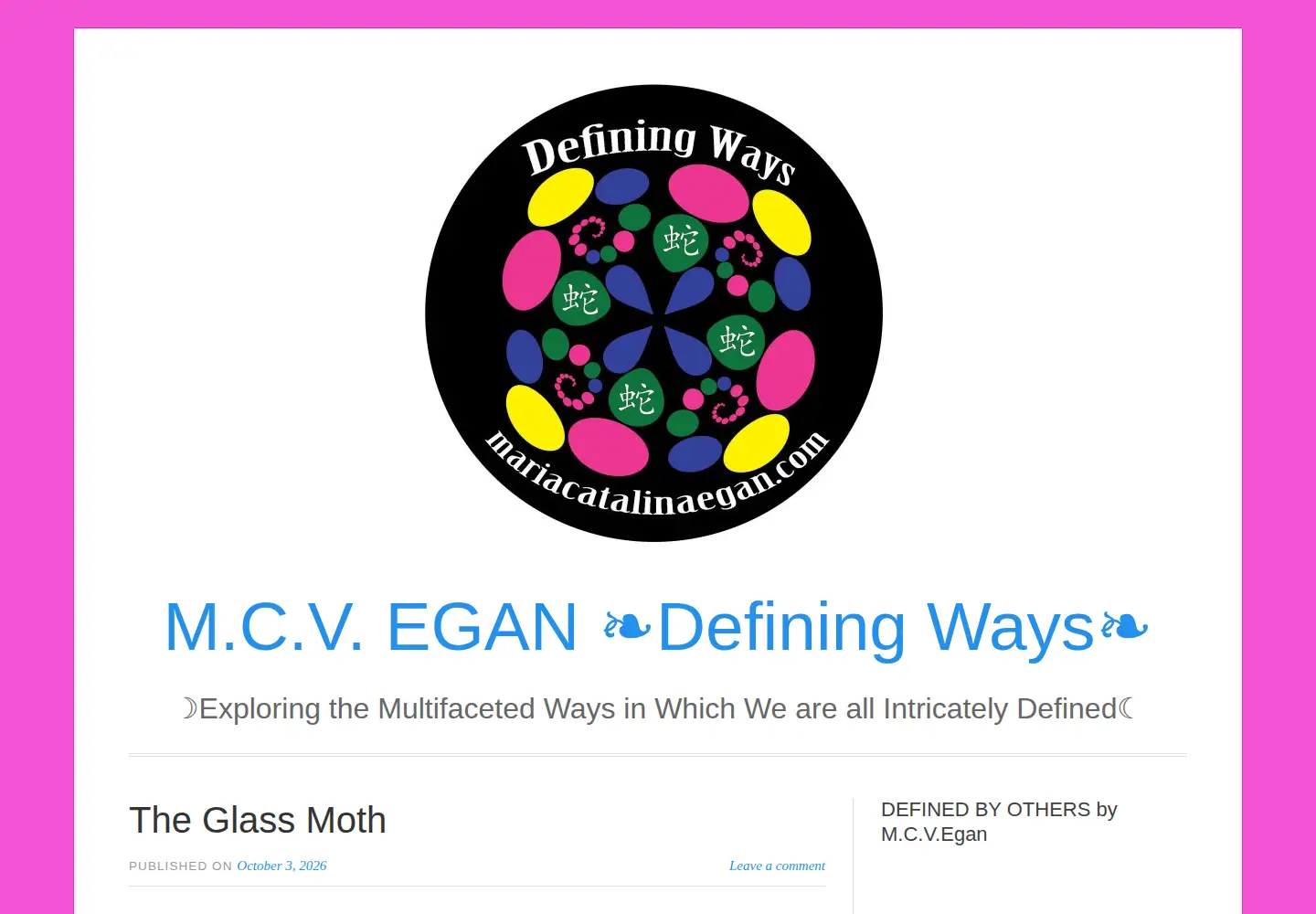 Screenshot of mariacatalinaegan.com
