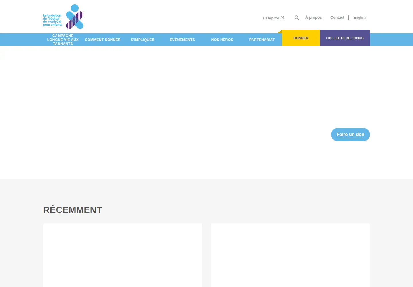 Screenshot of fondationduchildren.com