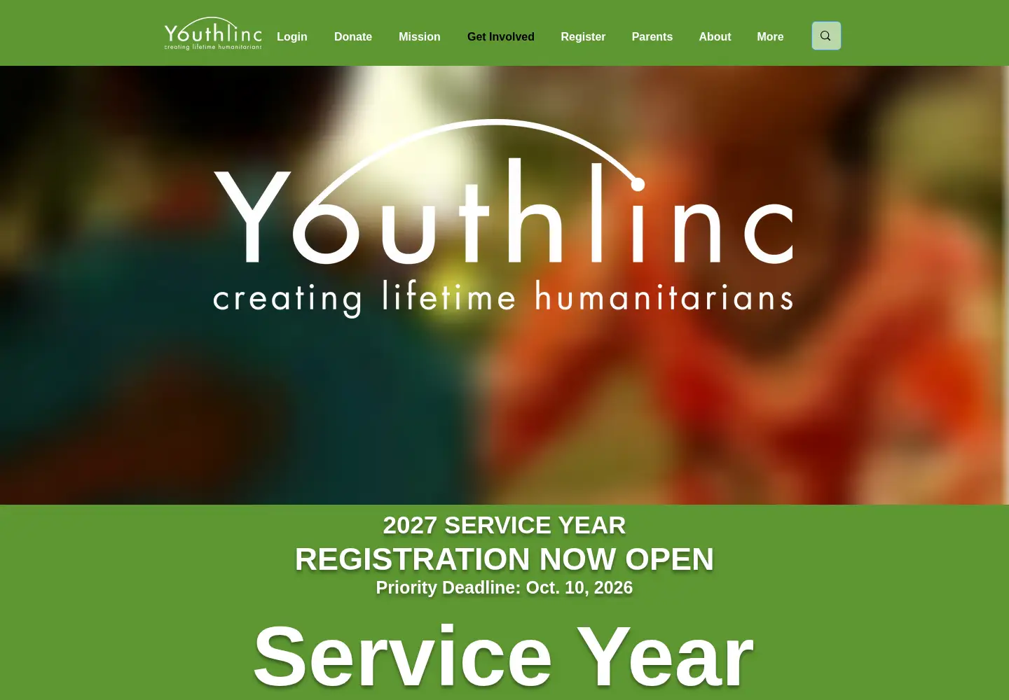 Screenshot of youthlinc.org
