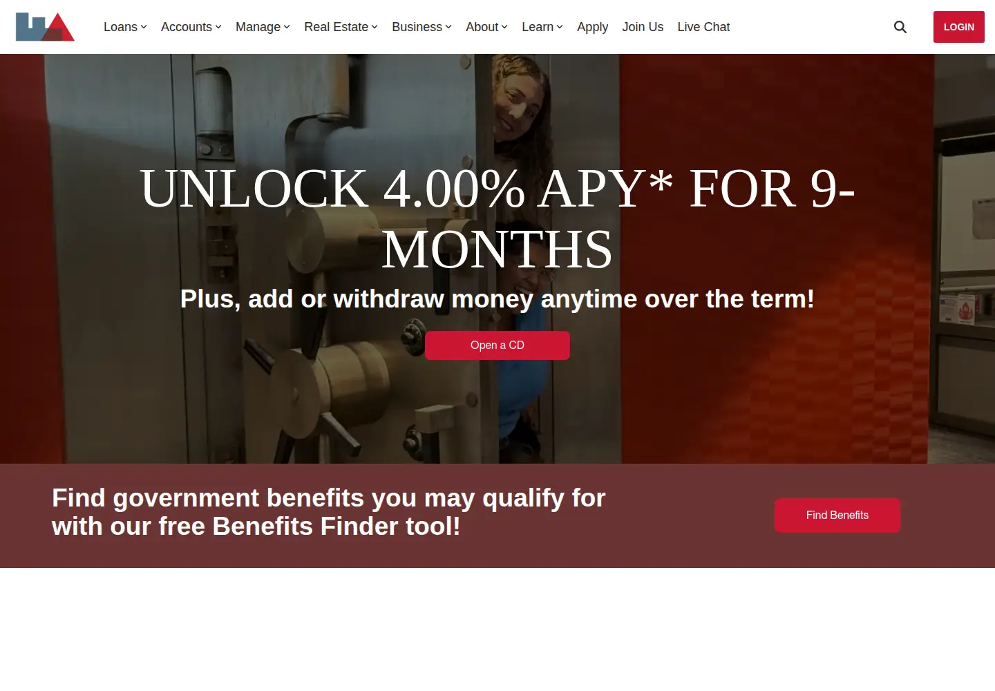 Captured homepage of firstalliancecu.com in the current scan