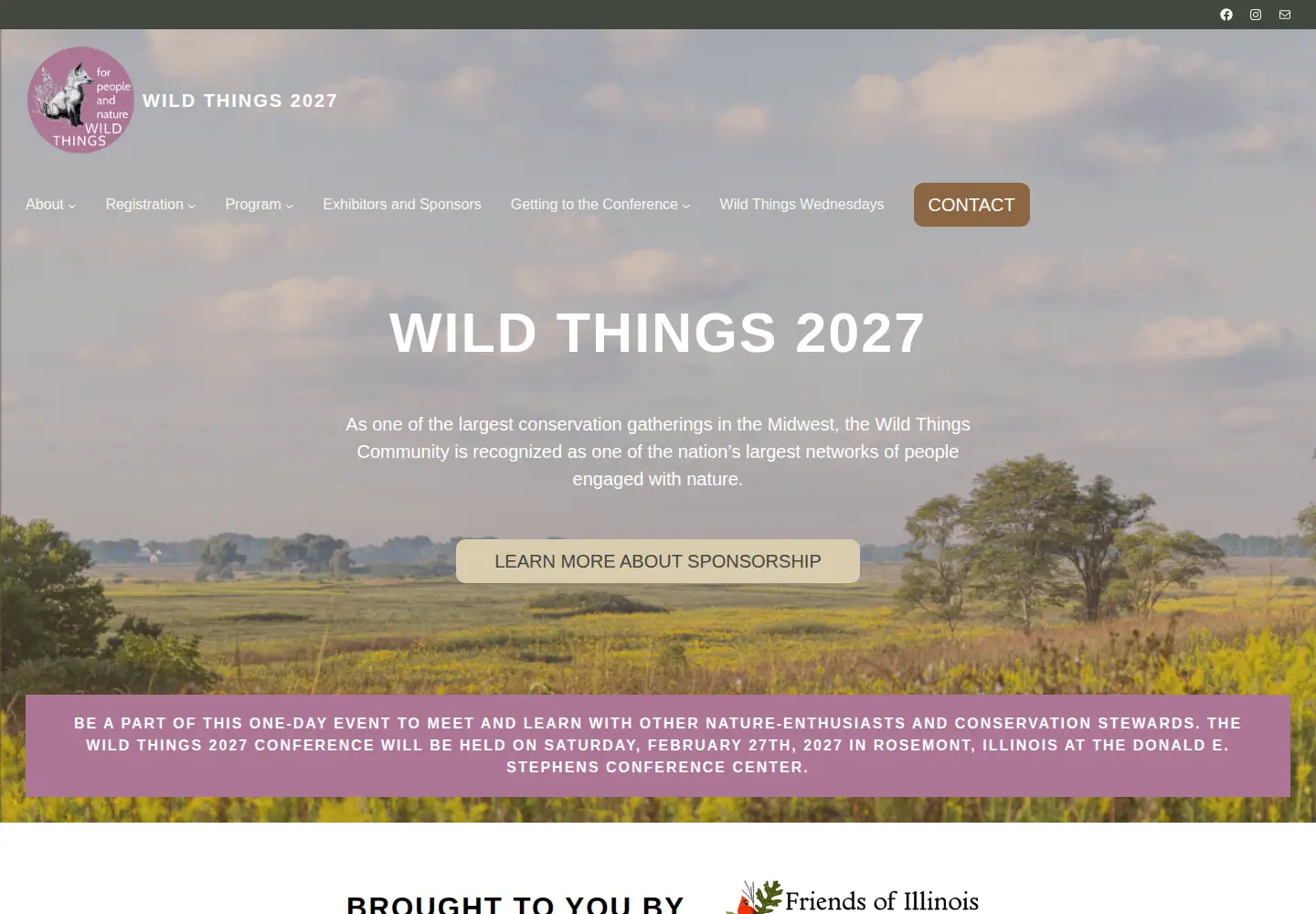 Captured homepage of wildthingscommunity.org in the current scan