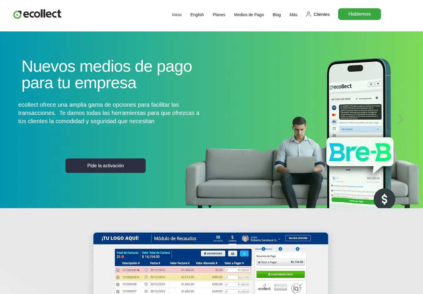 Screenshot of ecollect.co